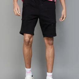 BOSSINI Black Regular Fit Cargo Shorts-picture-14