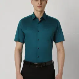 Van Heusen Green Cotton Regular Fit Shirt-picture-24
