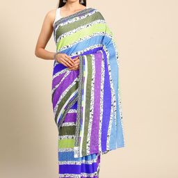 BUTA BUTI Floral Pure Cotton Saree-image-95