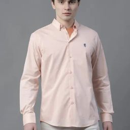 Red Tape Orange Cotton Regular Fit Shirt-image-78