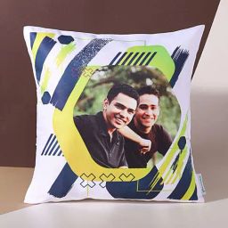FNP Multicolor Polyester Best Friends Personalised Cushion-13