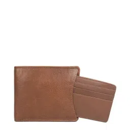 Hidesign Tan Textured Bi-Fold Wallet for Men image 2