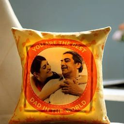 FNP Multicolor Polyester Personalised Led Cushion for Dad image 2