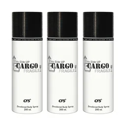 CFS Cargo Fragile Set Of 3 Long Lasting Deodorant Body Spray- 200ML Each image 1