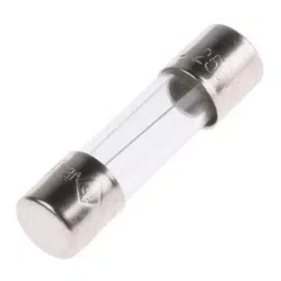 RS PRO Glass Cartridge Fuse 1.25A, 250 V AC, Model No 563548-5