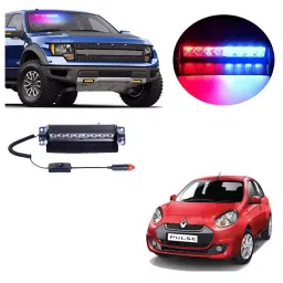 Cartronics 8 LED Red Blue Police Flasher Light for Renault Pulse-image-68