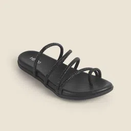 Metro Women Embellished One Toe Flats-22