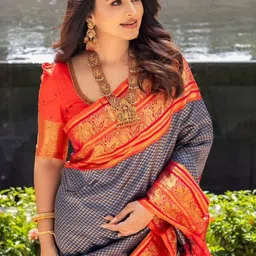AVANTIKA FASHION Woven Design Zari Pure Silk Banarasi Saree-picture-27