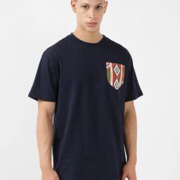 Lee Navy Comfort Fit Crew T-Shirt-picture-13
