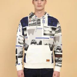 Wrangler Beige Regular Fit Printed Hooded Sweatshirt-picture-21