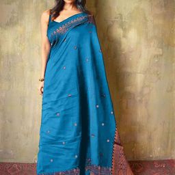 zinzraa Woven Design Zari Pure Silk Saree-image-25