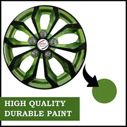 Auto Pearl GRrev46 R14 35.56 cm (14 Inch) PPress Type Wheel Hubcap with Retention Ring Glossy Black Green Wheel Cover for Maruti Swift AMT ZXI Petrol (Set of 4)-image-72