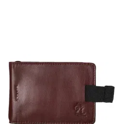 Kara Dark Brown Solid Leather Money Clip-12
