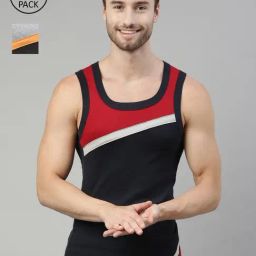 Dixcy Scott Originals Multi Cotton Regular Fit Vest - Pack Of 2-picture-40