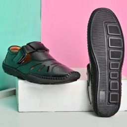 Giorgio Men's Black Fisherman Sandals-picture-17