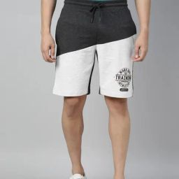 3Pin Multicolor Cotton Regular Fit Color Block Shorts-4