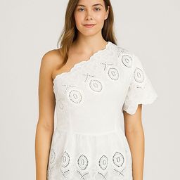 LULU & SKY One Shoulder Cotton Peplum Top-picture-48