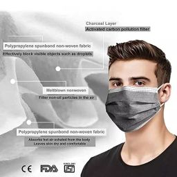 Safeshield Inner Ear Loop 4 Ply Face Mask with Bacteria Filter SDFM4PBFIEL Pack of 50 Pcs image 3