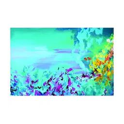 Inephos Blue & Green Modern Abstract Canvas Wall Art-image-84