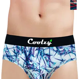 COOLZY Men Pack Of 3 Printed Basic Briefs PURTMLWXBF3K18-S-9