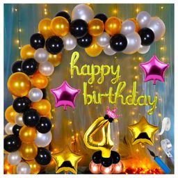 Shopperskart 4th Birthday Party Decoration Kit - Pack Of 87-image-40