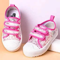 Cute Walk by Babyhug Casual Shoes with Sequins - Pink-picture-21