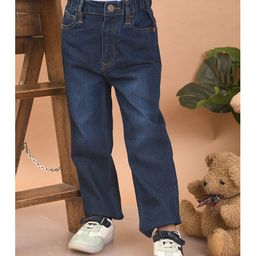 Superminis Solid Denim Jeans - Blue-image-1