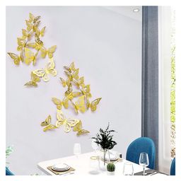 Zyozi Butterfly 3D Stickers for Decorations, 3 Sizes Butterfly Stickers for Home Wall Decorations - Birthday Decorations, 12 PCS-image-84
