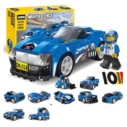 Elecart 10-in-1 Building Blocks Car Set for Kids STEM Educational Construction Toys | Race Car, Sports Car, Truck, SUV, Bulldozer, Mini Car | Creative Building Kit Gift for Boys & Girls Ages 6+-picture-47