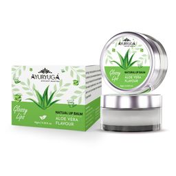 Ayuryuga Set Of 2 Glossy Lips Ultra Hydrating Tinted Lip Balm 10 g Each - Aloe Vera Flavor-12