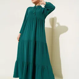 BIGDART Solid Maxi Dress-image-2