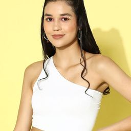 Berrylush One Shoulder Styled Back Crop Top-image-42