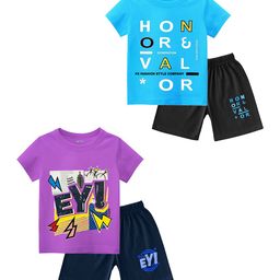 BAESD Boys Printed T-shirt with Shorts-image-41