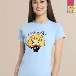 Mast & Harbour Women Typography 3 Printed Applique T-shirt-image-68