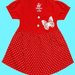 KidzzCart Polka Dot Print Fit & Flare Dress-image-30