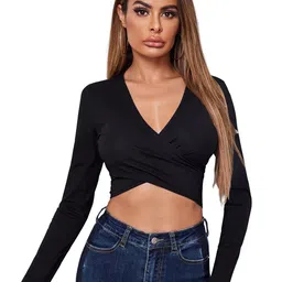 AVANOVA Sheen Wrap Crop Top-picture-16