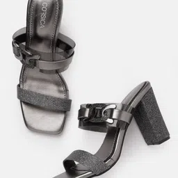 CORSICA Block Heel with Buckle Detail image 2