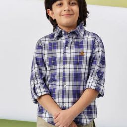 StyloBug Boys Blue Cotton Printed Shirts-image-57