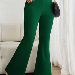 Stylecast X Slyck Women Comfort Flared Wrinkle Free Trouser-image-54