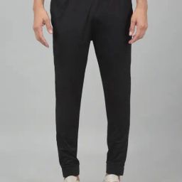 Cantabil Black Regular Fit Joggers-picture-21