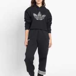 adidas Originals Black LOOSE Printed Sweatshirts-image-6