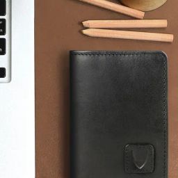 Hidesign Black Solid Rfid Card Holder for Men-34