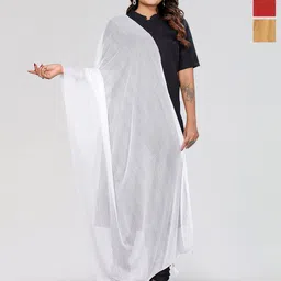 Moda Rapido Selection Of 3 Striped Dupattas-picture-3