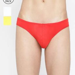 La Intimo Multicolored Comfort Fit Briefs - Pack Of 3-picture-17
