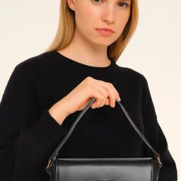 Esbeda Glide Luxe Line Black Medium Cross Body Bag-image-94