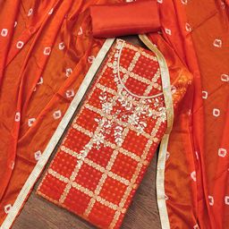 KALINI Unstitched Dress Material-image-39