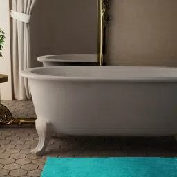 CORE Designed By Spaces Turquoise Tufted Large Bath Mat image 1