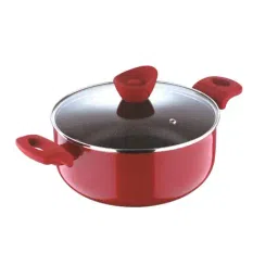 Bergner Bellini Plus Red Pressed Aluminium Casserole with Lid (20 cm, 2600 ml) - Set of 1-image-13