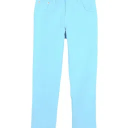 Cherry Crumble By Nitt Hyman Kids Sky Blue Solid Jeans-image-14