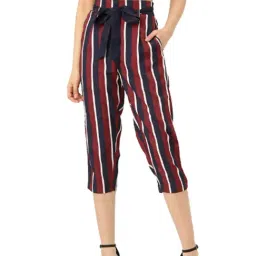Style Quotient Red Regular Fit Drawstring Trousers-picture-12